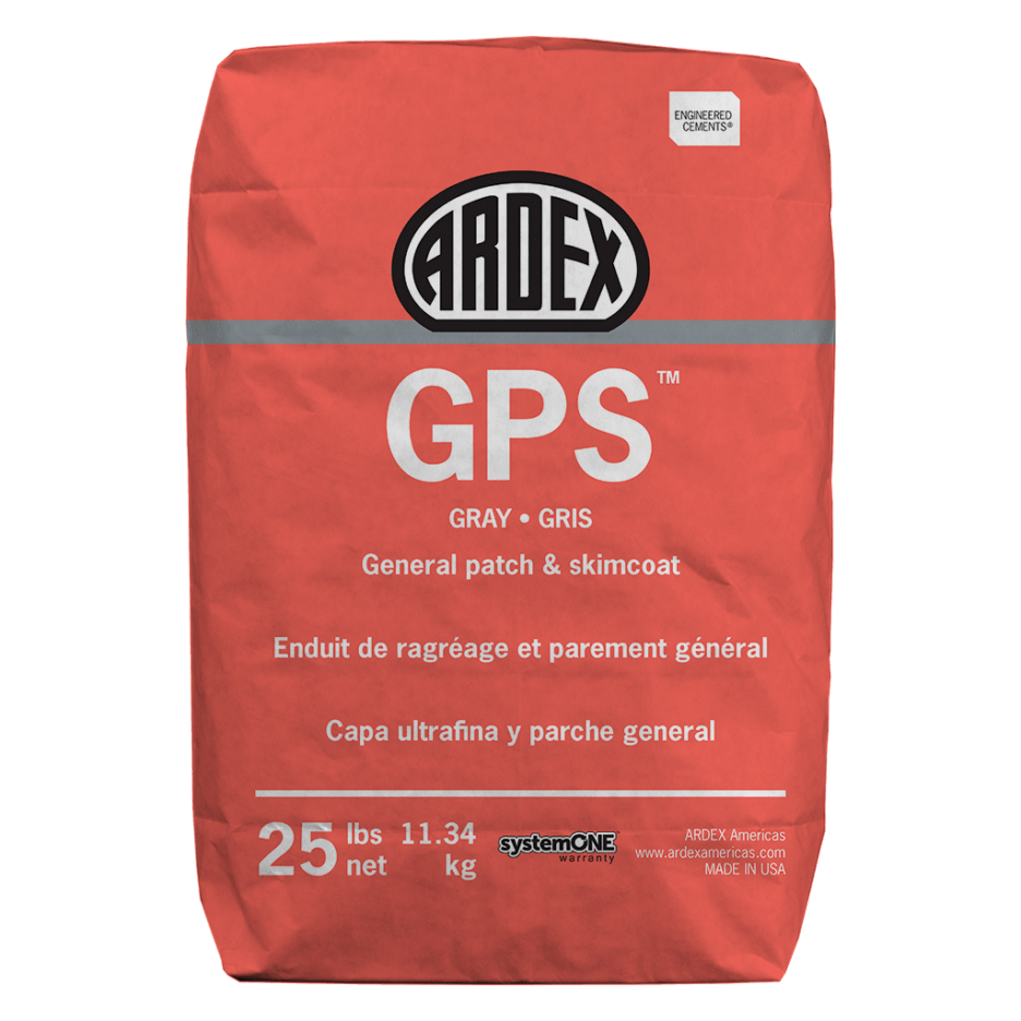 ARDEX GPS general patch and skimcoat gives a smooth finish