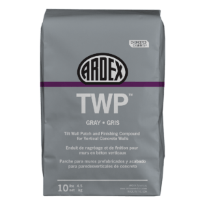 ARDEX TWP Tilt Wall Patch and Finishing Compound for repairing and smoothing vertical concrete and masonry walls