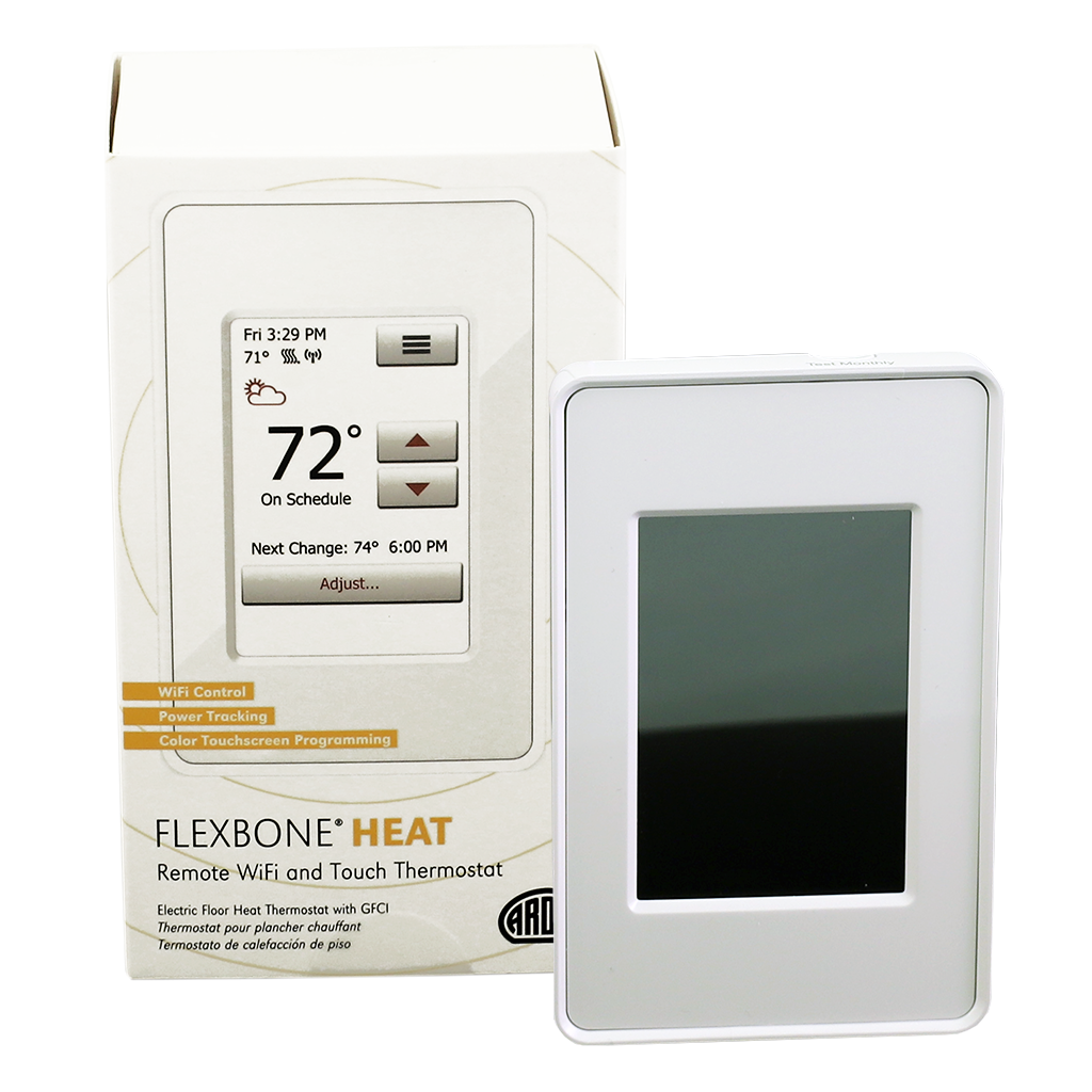Termostato programable con pantalla táctil con sensor de piso FloorLace  Flex - Calefacción eléctrica por suelo radiante (termostato, programable