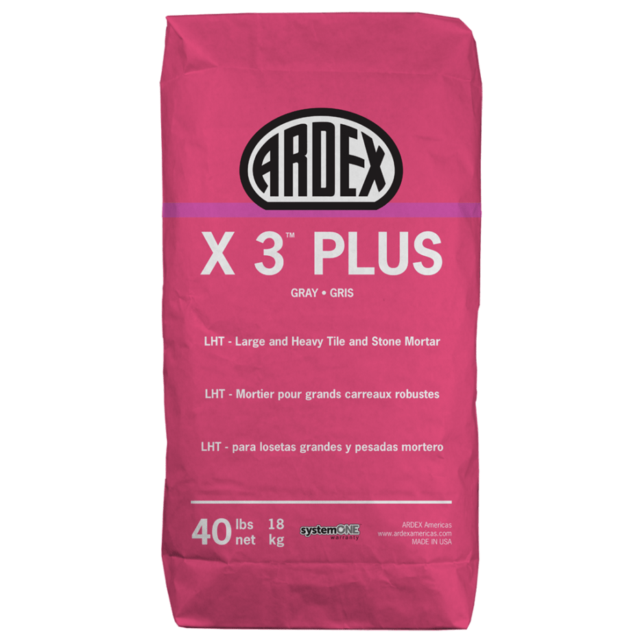 ARDEX X 3™ PLUS - LHT - Large and Heavy Tile and Stone Mortar