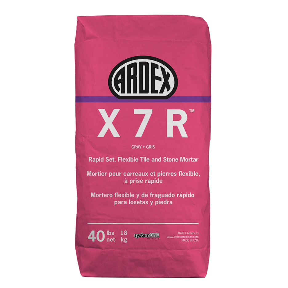 ARDEX X 7 R rapid set, flexible tile and stone mortar