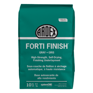 ARDEX FORTI FINISH self-drying concrete resurfacing topping for interior commercial and residential floors
