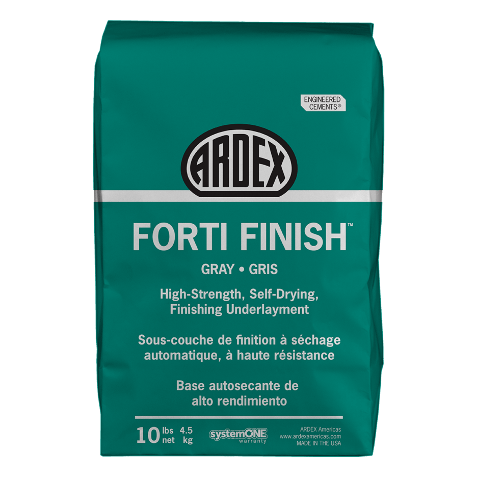 ARDEX FORTI FINISH self-drying concrete resurfacing topping for interior commercial and residential floors