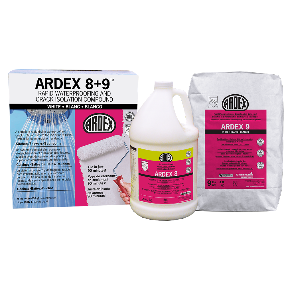 droefheid Draai vast Smeren ARDEX 8+9 rapid waterproofing and crack isolation compound