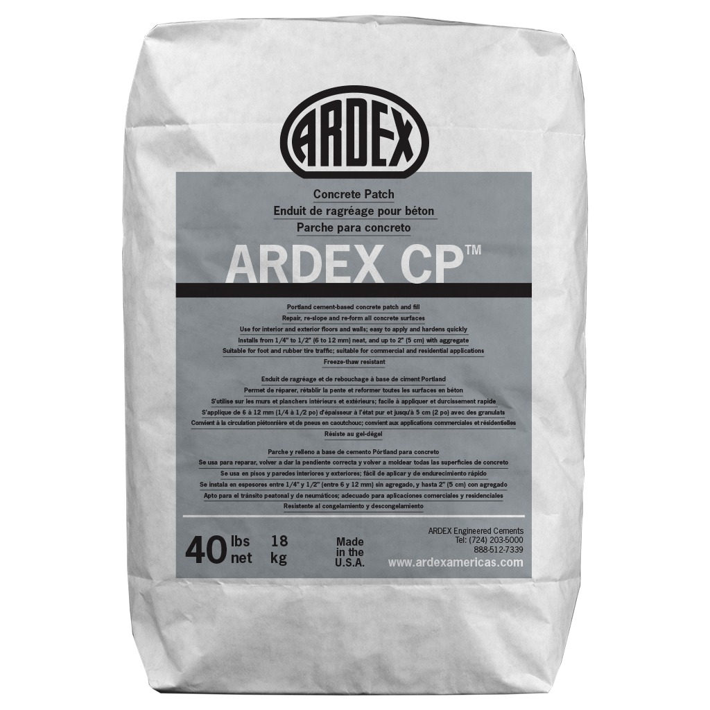 Ardex Cp Is A Concrete Patch For Minor Concrete Repairs