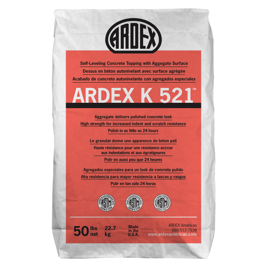 ARDEX K 521™ SelfLeveling Concrete Topping with Aggregate Surface